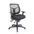 Eurotech Seating Apollo Multifunction Swivel Ergonomic Office Chair with Seat Slider, TEMPUR® Cushioned Seat, and Mesh Back, 360-Degree Swivel Executive Task Office Chair