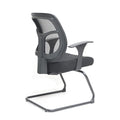 Eurotech Seating Apollo Ergonomic Office Guest Chair with TEMPUR® Cushioned Seat and Mesh Back, Modern Fabric Upholstered Lobby Chair for Waiting Rooms and Offices