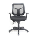 Eurotech Seating Apollo Multifunction Mid-Back Ergonomic Office Chair with TEMPUR® Cushioned Seat and Mesh Back, 360-Degree Swivel Executive Task Office Chair