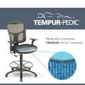 Tempurpedic® TP8200C Fabric Drafting Stool - Cooling Gel