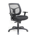 Eurotech Seating Apollo Mid-Back Swivel Ergonomic Office Chair with TEMPUR® Cushioned Seat and Mesh Back, 360-Degree Swivel Executive Task Office Chair