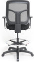 Eurotech Seating Apollo Ergonomic Office Drafting Stool with TEMPUR® Cushioned Seat, Mesh Back, and Foot Ring, Swivel Executive Task Office Chair