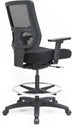 Eurotech Seating Apollo II Extended Height Ergonomic Office Drafting Stool with TEMPUR® Cushioned Seat, Mesh Back, and Foot Ring, Swivel Executive Task Office Chair