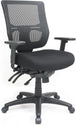 Eurotech Seating Apollo II Multifunction Mid-Back Swivel Ergonomic Office Chair with TEMPUR® Cushioned Seat and Mesh Back, 360-Degree Swivel Executive Task Office Chair