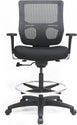 Eurotech Seating Apollo II Extended Height Ergonomic Office Drafting Stool with TEMPUR® Cushioned Seat, Mesh Back, and Foot Ring, Swivel Executive Task Office Chair