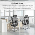 Ergohuman LEM4ERG-GEN2 High Back Leather Seat Mesh Back chair