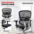 Ergohuman LEM6ERGLO-GEN2 Mid Back Leather Seat Mesh Back chair