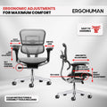 Ergohuman ME8ERGLO-GEN2 Mid Back All Mesh chair