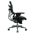 Ergo Mid Back Leather Seat Mesh Back chair by Eurotech