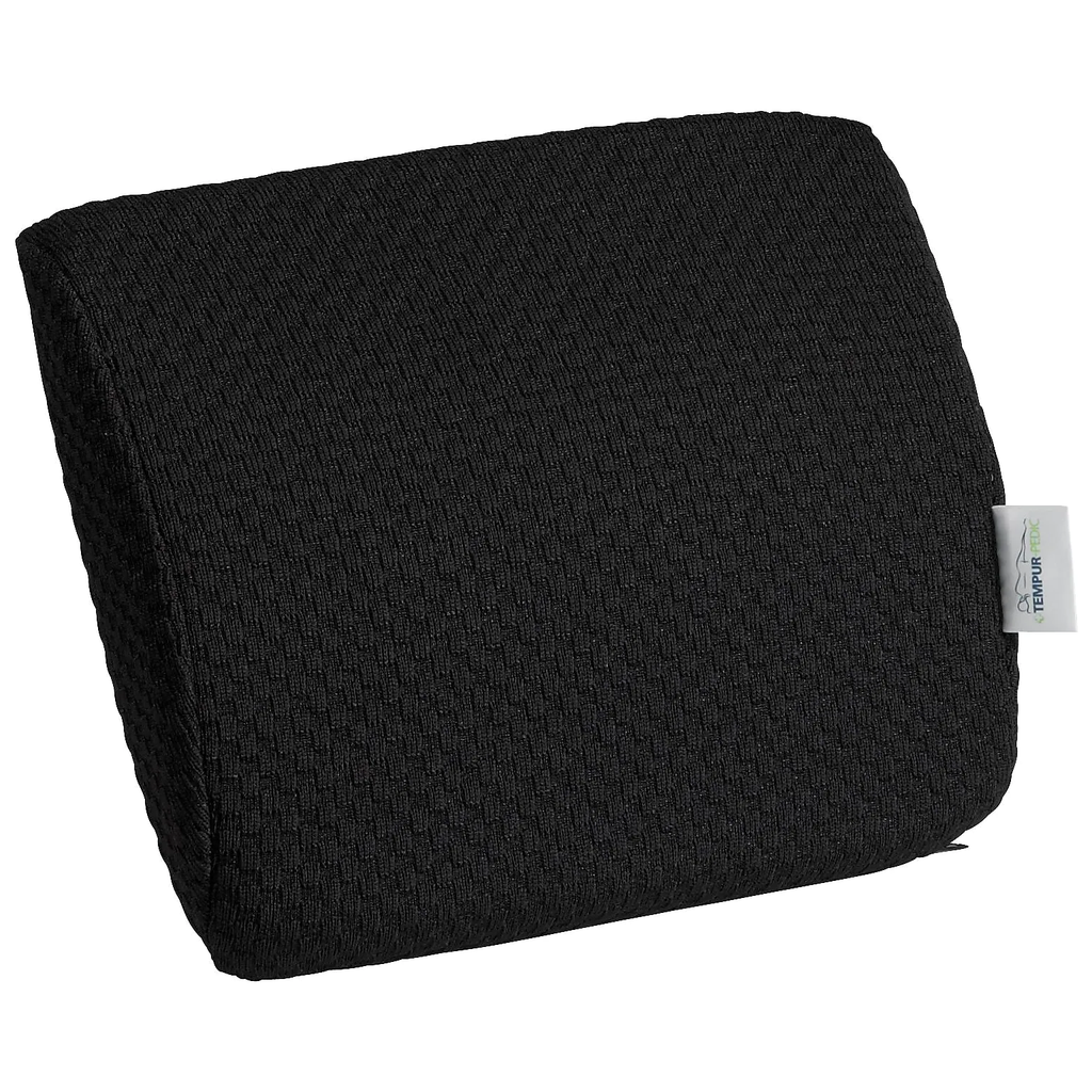 Tempur-pedic® Travel Lumbar Cushion with Fabric Cover Black